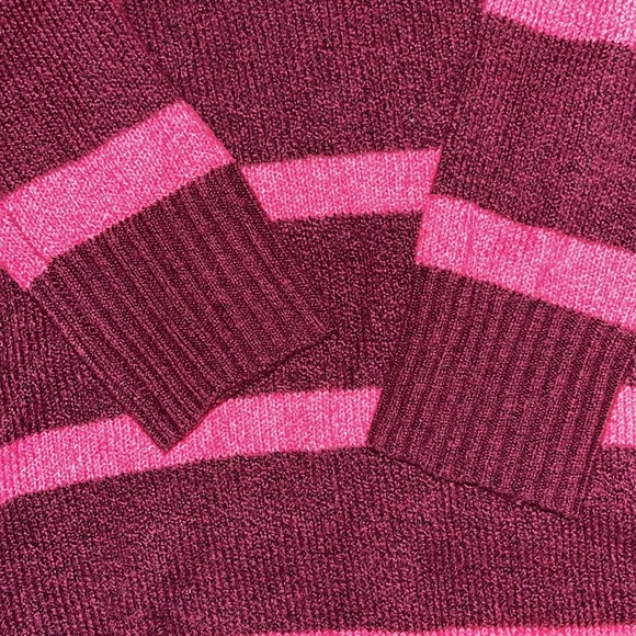 Free for all pink and purple striped sweater - Picture 8 of 11